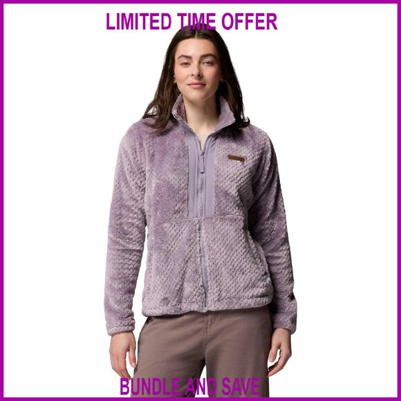 Sherpa Fleece Zip Jacket Regular Fit with Hand Pockets